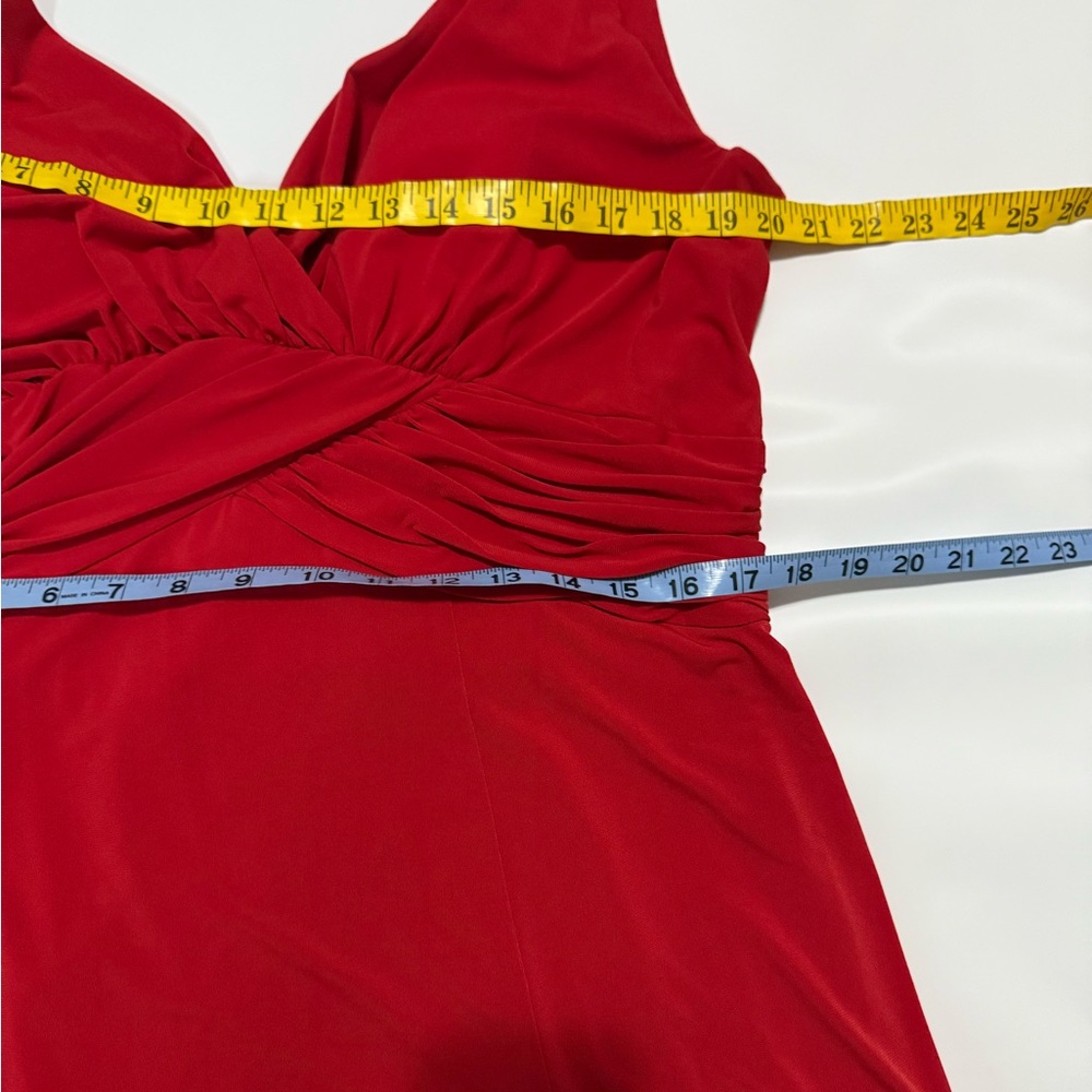 Alfred Angelo NWT Elegant Red A-line flowy midi dress in size 16 - Picture 11 of 14